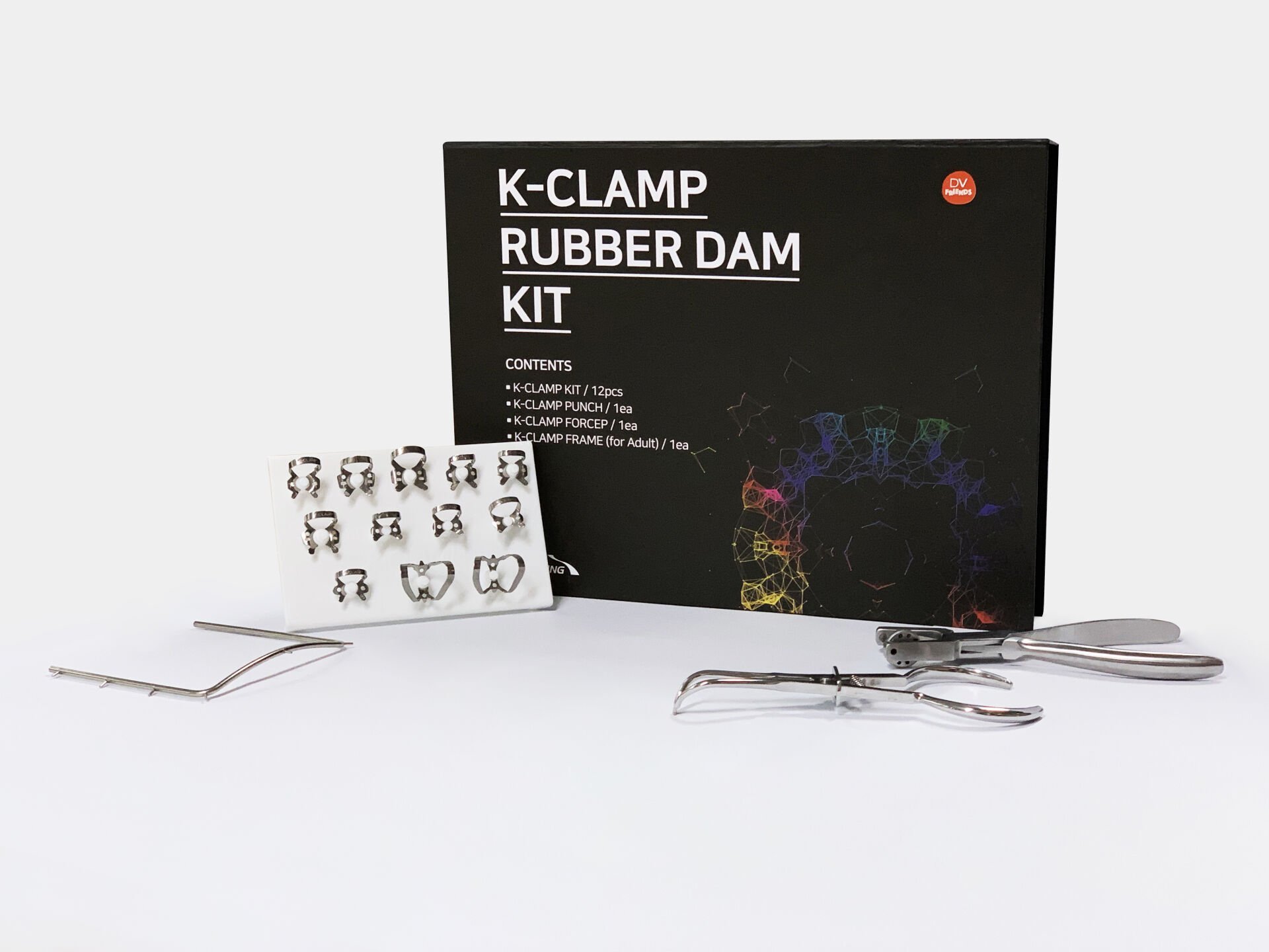 K-clamp Technique Kit 12'li Dental Klemp Seti