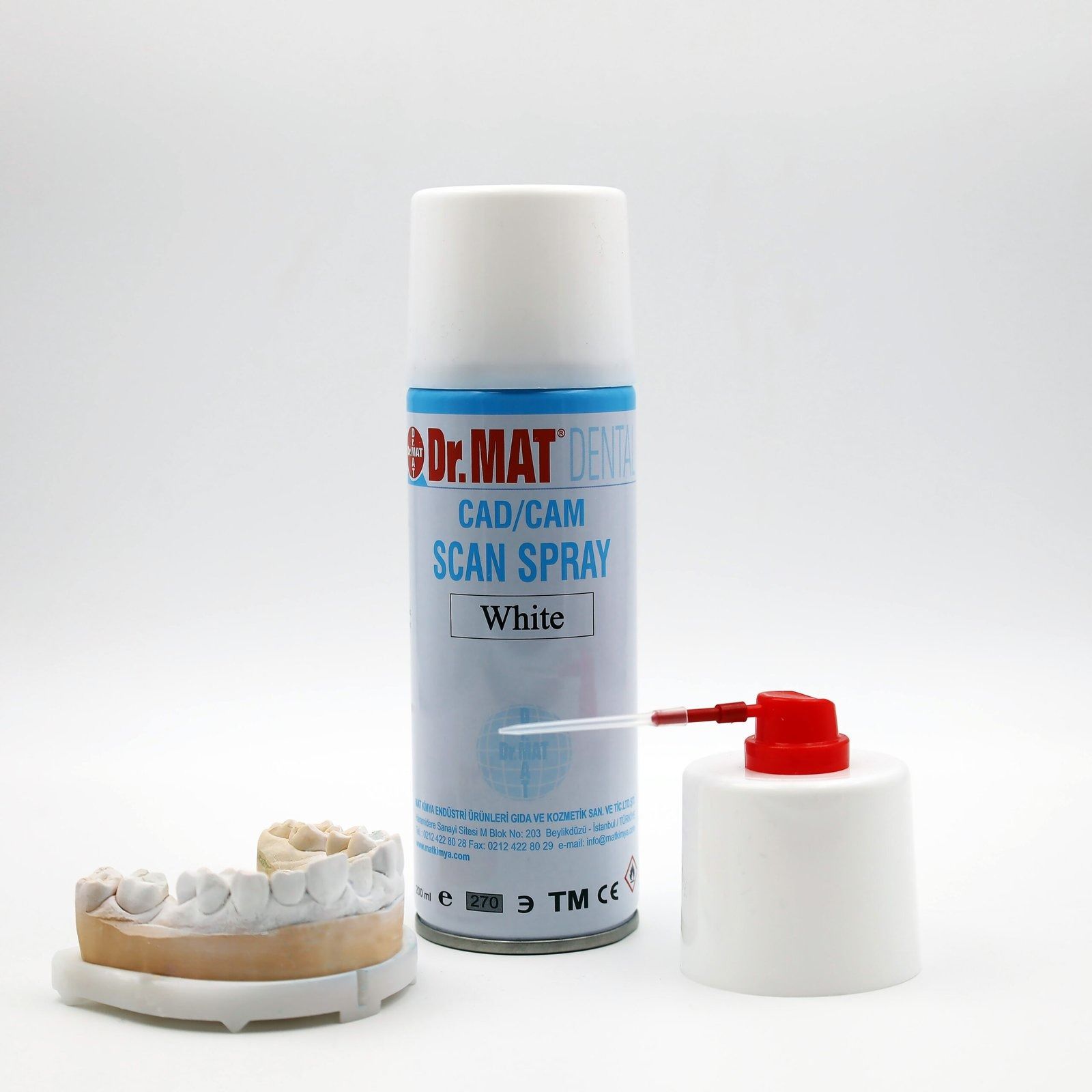 Dr.MAT DENTAL WHITE CAD/CAM SCAN SPREY 200 ML