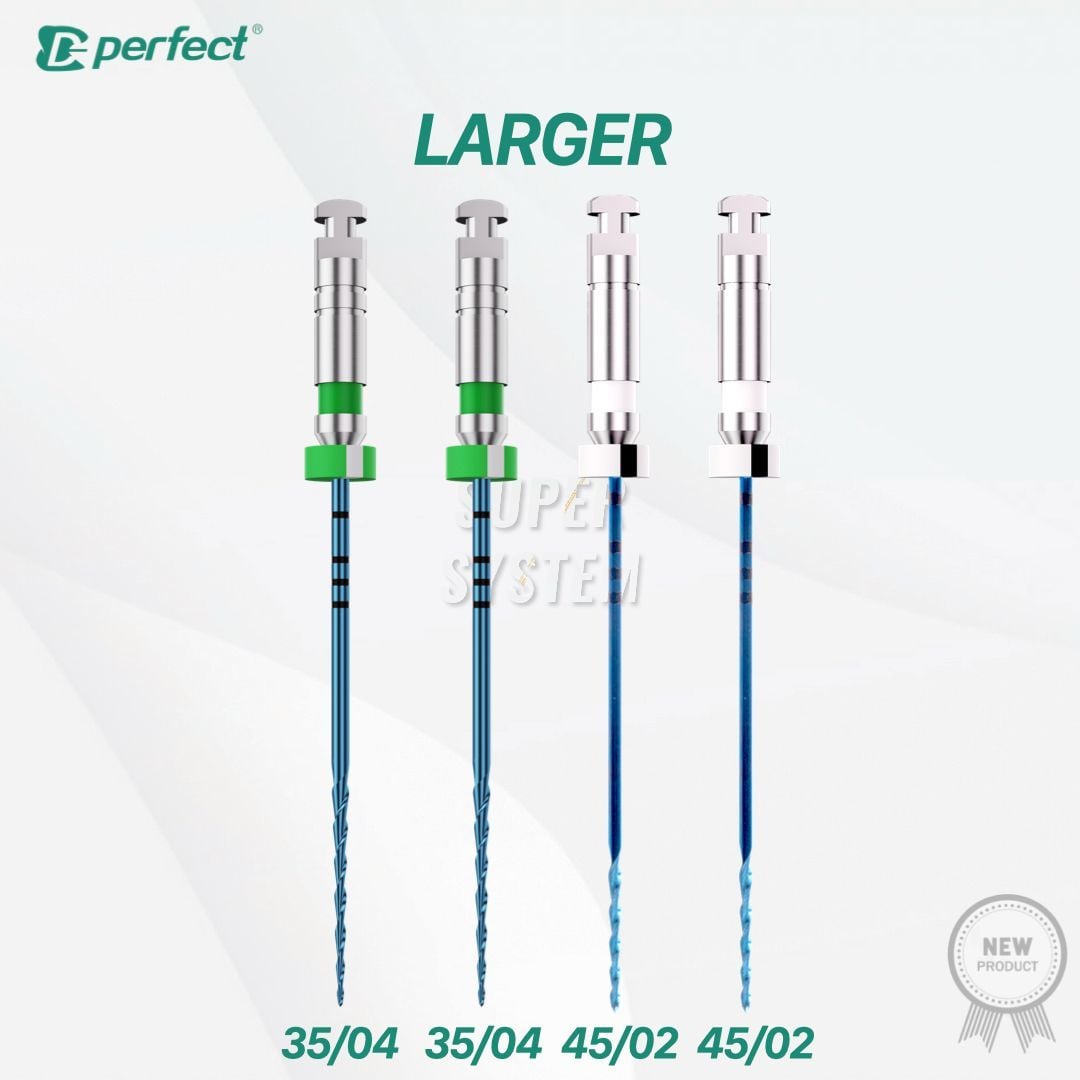 Perfect SUPER SYSTEM Larger 35/.04/45.02 Asorti Kanal Eğesi