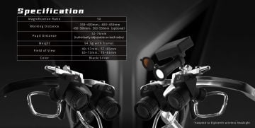 Eighteeth Brilliance 48° PRO ERGO 5x Loupe & Wireless Z Kablosuz Işık Kaynağı