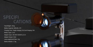Eighteeth Brilliance 3.5x loupe & Wireless Z Kablosuz Işık kaynağı