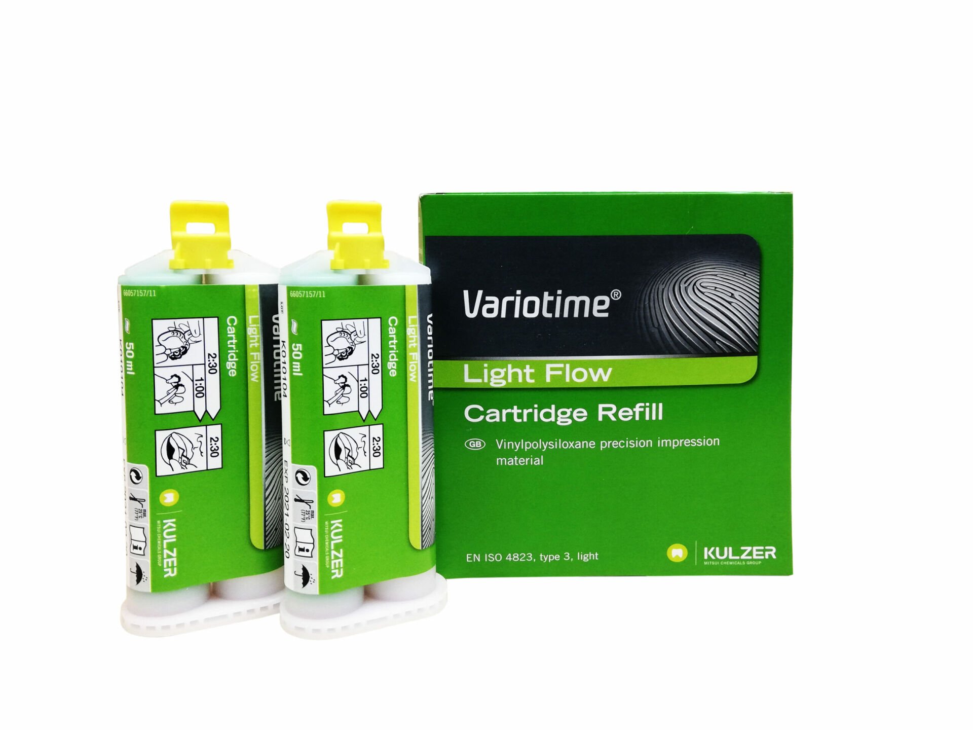 Kulzer Variotime Light Flow 2*50 ml. 2.Ölçü A Silikon Kartuş