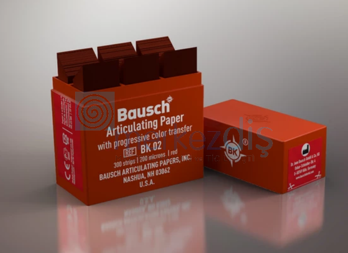 Bausch Progressive Artikülasyon Kağıdı Düz 200 Mikron 300'lük