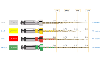 Dentsply Trunatomy Rotary Eğe 5'li Asorti