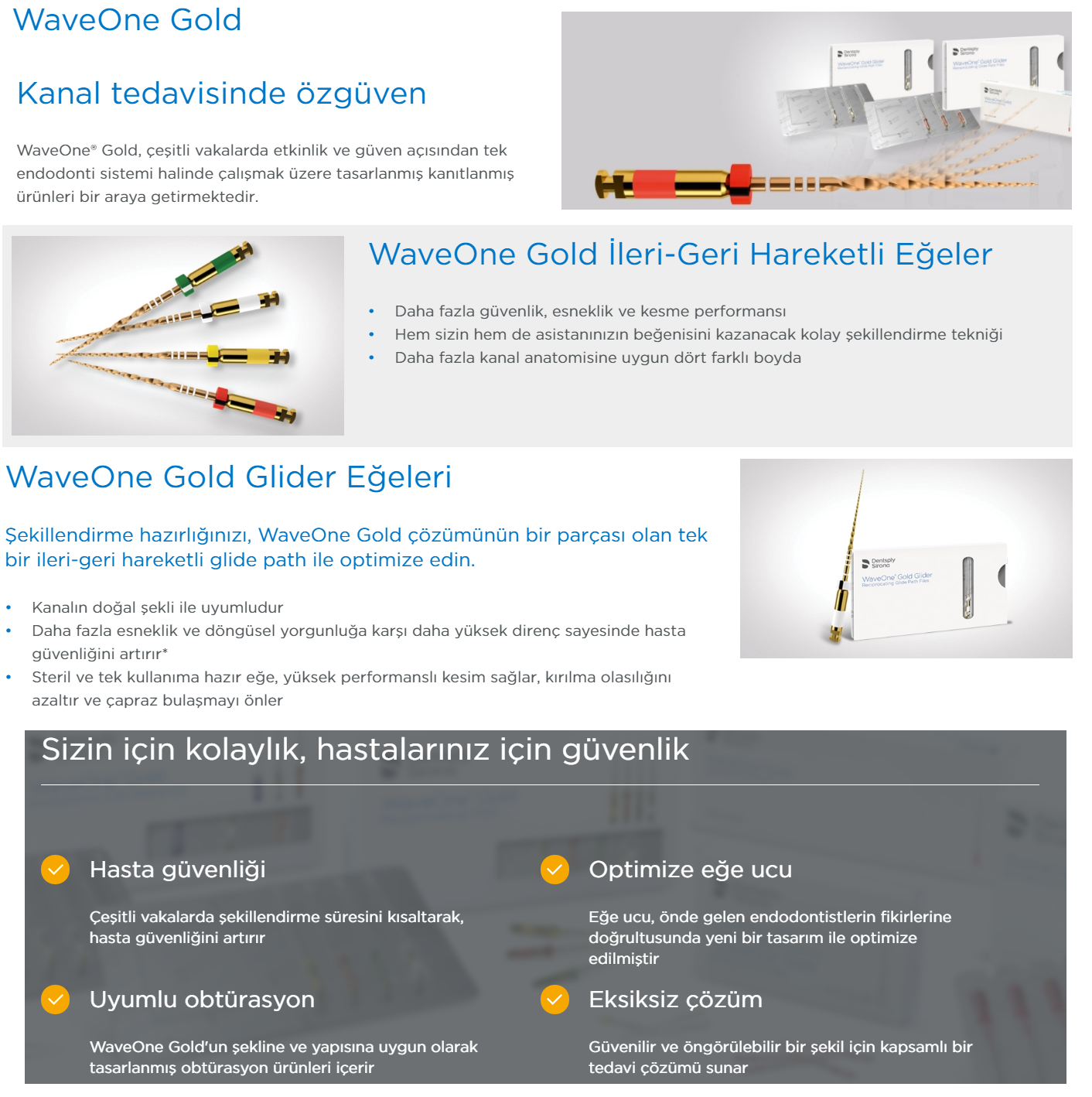 Dentsply Waveone Gold Reciproc Eğe 3'lü 31 mm