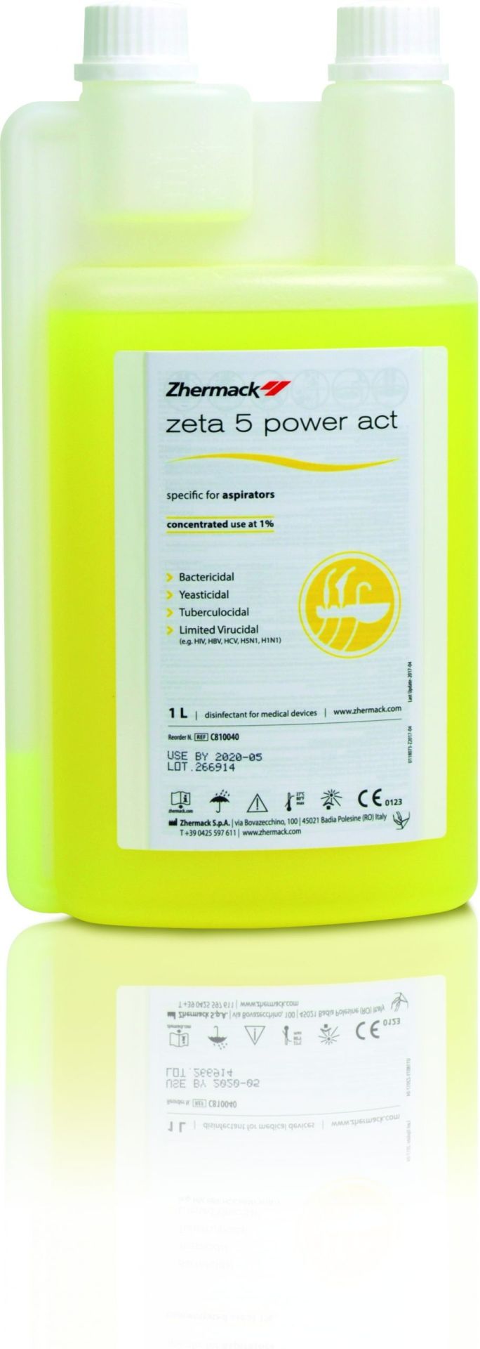 Zhermack ZETA 5 POWER ACT 1 litre Suction Dezenfektanı (Konsantre)