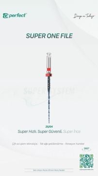Perfect SUPER SYSTEM Super One File 3'lü Blister Eğe 25/04