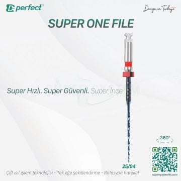 Perfect SUPER SYSTEM Super One File 3'lü Blister Eğe 25/04