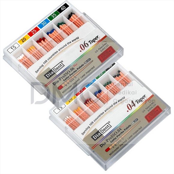 Diadent Açılı Gutta Perka - Taperli Gutta Percha