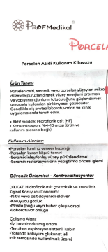 Prof Medikal Porselen Asit 2x1.1 ml