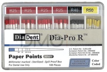 Diadent Paper Points Dia-Pro R Reciproc  - Reciproc uyumlu