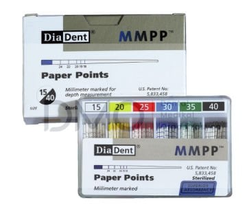 Diadent Açısız Paper Points Milimetrik İşaretli (Kanal içi kurutma kağıdı)