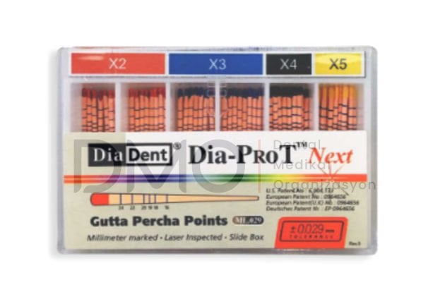 Diadent Gutta Percha Dia-ProT Next  (PROTAPER NEXT uyumlu güta perka)