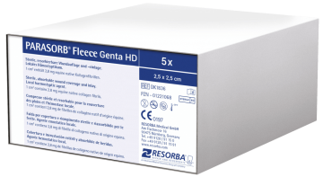 Parasorb Fleece Genta HD Antibiyotikli Collagen Sünger