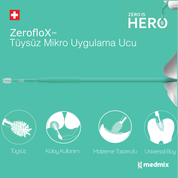 ZerofloX Mikro Aplikatör - Tüysüz Uygulama Fırçası