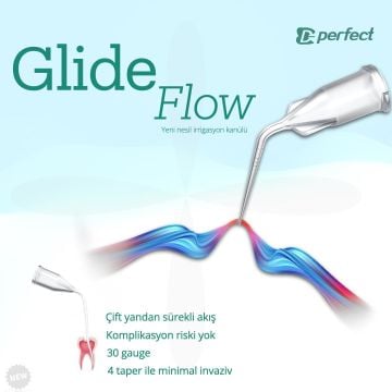 Perfect Glide Flow - Plastik çift yandan irrigasyon kanülü 30ga