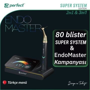Perfect EndoMaster + 80 blister Super System kanal eğesi (2in1 & 3in1 Modlu)