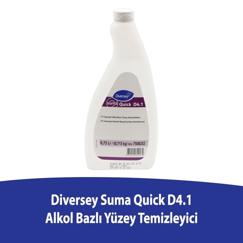 Diversey Suma Quick D4.1 Alkol Bazlı Yüzey Temizleyici 6'lı Paket