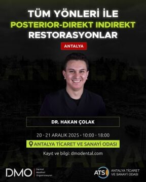 Dr.  Hakan Çolak - Tüm Yönleri İle Posterior Direkt-İndirekt Restorasyonlar Kursu