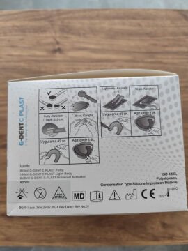 G-DENT C PLAST C TİPİ SİLİKON TAKIM