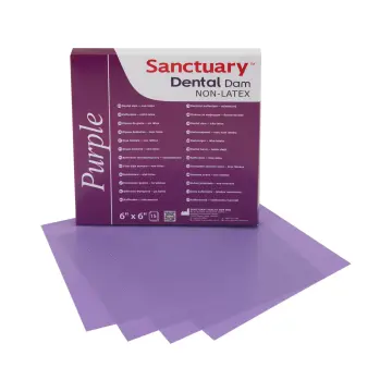 Sanctuary Non-Latex Rubber Dam Lastiği - Mor Latex içermeyen