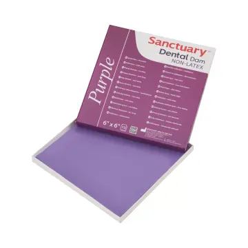 Sanctuary Non-Latex Rubber Dam Lastiği - Mor Latex içermeyen
