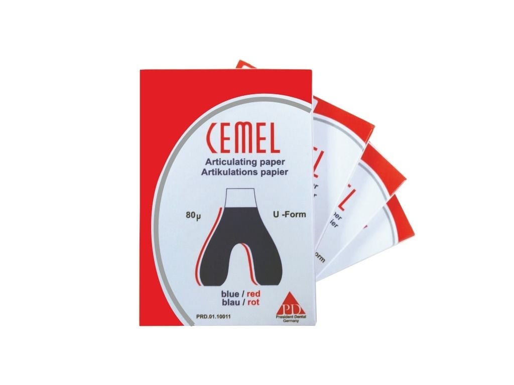 PD PRESIDENT DENTAL CEMEL ''U'' FORM At nalı Artikülasyon Kağıdı