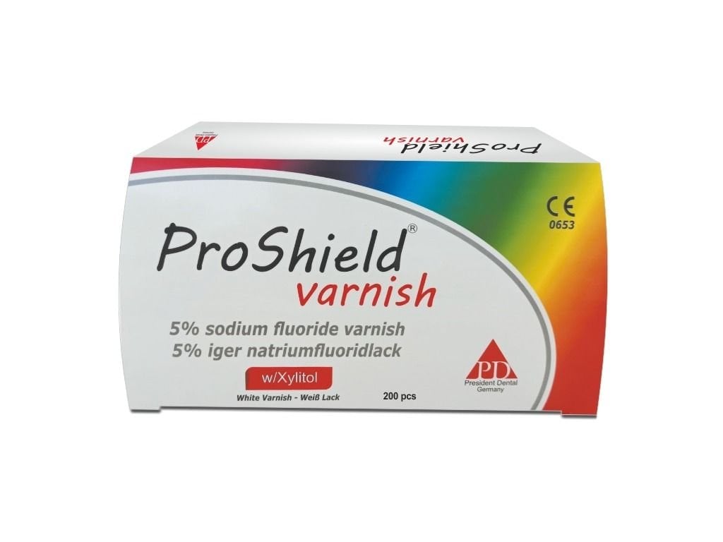 PD PRESIDENT DENTAL PROSHIELD VARNISH Sodyum Florid Vernik